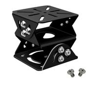 CTXSumTec Universal CCTV Security Camera Pole Mounting Mount Bracket Adapter for PTZ Dome Surveillance Camera (3-Axis Black Bracket)