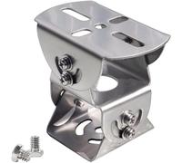 CTXSumTec Universal Stainless Steel 3D Security Camera Wall Pole Joint Mount Adaptor, 3-Axis Universal CCTV Camera Mount Bracket Adjustable Extension Adapter for CCTV Surveillance Camera