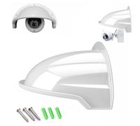 CTXSumTec Universal Sun Rain Shade Camera Cover Shield Wall Mount Bracket Case for Nest/Ring/Arlo/Dome/Bullet Outdoor Security Camera Protection Case (White)