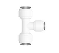 Ctyjia 1 Pcs Tee-Type Quick Connect, 3/8 Inch to 1/4 Inch T Shape Reducing Water Line Fitting, for Drinking Fountains, Filters