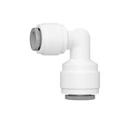 Ctyjia 1 Pcs Water Purifier Fitting, 3/8" to 1/4" Elbow Push Fit Quick Connect, Ro Water Filter Fitting for Drinking Fountains, Filters