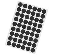 Ctyjia 1 Sheet/54PCS Self-adhesive Screw Caps Covers, Screw Hole Stickers Black, Ø 21mm PVC Dustproof Cover Caps, Screw Hole Covers, Black