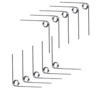 Ctyjia 10 PCS 304 Stainless Steel Torsion Spring, 0.7mm Wire Diameter, V-Shaped Return Springs, 3 Laps 90 Degree Springs Compression, Outer Diameter 4.5mm