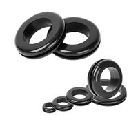 Ctyjia 10 PCS Rubber Grommets, Hole Diameter 22mm, Mounting Diameter 28mm, Rubber Hole Plugs, Black Electrical Cable Gaskets, Wiring Gasket Ring