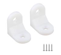 Ctyjia 20 PCS Plastic Corner Brackets, Right Angle Bracket, 90 Degree Plastic Corner Braces with Screws, Corner Bracket for Cabinets, Cupboards