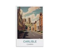CTZIKWW Carlisle Cumbria Vintage Travel Posters 08x12inch(20x30cm) Canvas Art Prints Picture Wall Art Painting