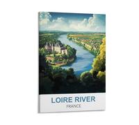 CTZIKWW Loire River France Vintage Travel Posters 12x18inch(30x45cm) Canvas Art Prints Picture Wall Art Painting
