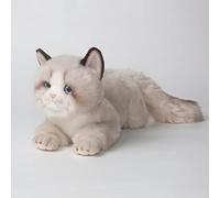 CU-MATE 20 Inch Grey Ragdoll Cat Stuffed Toy Dolls Cute Handmade Plush Toy Ann Baker Cat Birthday Gift for Boys Girls