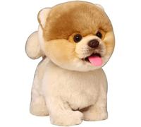 CU-MATE Plush Interactive Pomeranian Dog-Realistic Puppy Electronic Toy Dog with Walking/Barking/Wagging Tail/Talking- Robotic Pet Toy Present for Toddler Girls Boys