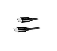 CU0154 cable USB 2.0 both sides, USB C male 1 m black LOGILINK