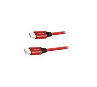 CU0156 cable USB 2.0 both sides, USB C male 1 m red LOGILINK