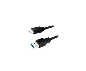 CU0167 cable USB 3.0 USB A male, USB C male 0.5m black LOGILINK