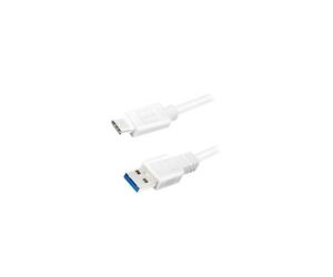 CU0177 Cable USB 3.0 USB A Male USB C Male 3 Metre White LOGILINK