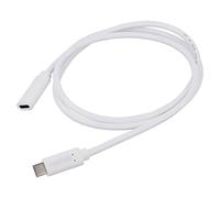 CU0220 cable high speed, USB 2.0 USB C female, USB C male 1 m white LOGILINK