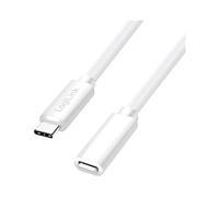 CU0221 cable high speed, USB 2.0 USB C female, USB C male 2 m white LOGILINK