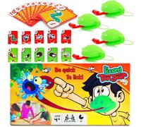 Cuackamily 4Pcs Frog Tongue Toy Set, Tic Tacs Tongue Game for Interactive Desktop Catch Bug Board Games, Game Play Tongue Frog Tongue Game Puzzle Game for Kids Christmas Party Gifts Party Bag Fillers