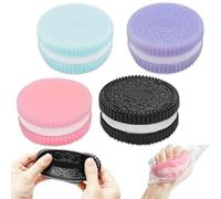 Cuackamily 4PCS Taba Squishy Toys Biscuit Stress Relief Squeeze Toy,Pinching Biscuit Simulation Toy, Pinching Simulation Fidget Toys,Fufu Stress Relief Sensory Decompression Birthday Gifts Adults Kids