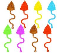 Cuackamily 8 PCS Sticky Hands,Sticky Stretchy Toys Set,Wacky Fun Stretchy Sticky Hands, Novelty Sticky Toys for Kids Party Bag Fillers Birthday Party Favors Gifts Classroom Rewards Party Supplies