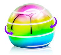 Cuackamily Desk Toy, Kinetic Desk Ball for Anti-Stress, Desktop Relief Toy Hypnotic Spinning Fidget Optical Illusion Ball Home Decor Executive Desk Toys Kids Christmas Birthday Gift Adult Boy Girl
