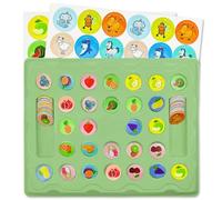 Cuackamily Memory Matching Game, Memory Game for Kids Age 3+, Animal & Fruit Matching Board Games Family Game for Kids, Montessori Educational Toys Toddler Toys Gift for Boys Girls