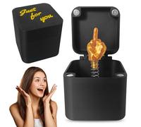 Cuackamily Middle Finger in a Box, Funny Novelty Prank Pop Up Gifts, Middle Finger Surprise Box, Funny Middle Finger Gift Box for Halloween Party Novelty & Gag Toys, Joke Gifts for Kids and Adults
