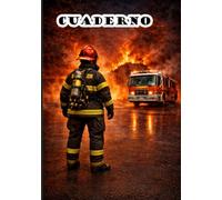 Cuaderno - A5 - rayado: Libreta con motivo de bomberos para notas, listas y bocetos