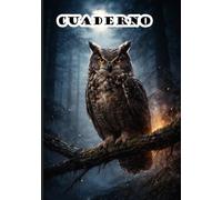 Cuaderno - A5 - rayado: Libreta con motivo de búho para notas, listas y bocetos