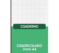 Cuaderno Cuadriculado 3mm A4: Libreta A4 Cuadrícula 3X3, 3mm Cuaderno De Papel De Matemáticas 50 Hojas