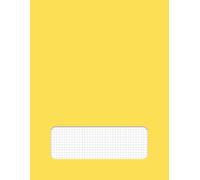Cuaderno Cuadriculado Amarillo: Formato grande 8,5" x 11", 50 hojas (100 páginas), ideal para apuntes, esquemas, tablas y gráficos (Cuadernos de Estudio y Trabajo)