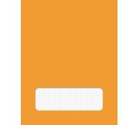 Cuaderno Cuadriculado Naranja: Formato grande 8,5" x 11", 50 hojas (100 páginas), ideal para apuntes, esquemas, tablas y gráficos (Cuadernos de Estudio y Trabajo)
