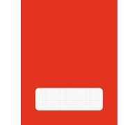 Cuaderno Cuadriculado Rojo: Formato grande 8,5" x 11", 50 hojas (100 páginas), ideal para apuntes, esquemas, tablas y gráficos (Cuadernos de Estudio y Trabajo)
