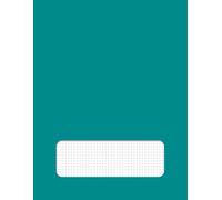 Cuaderno Cuadriculado Turquesa: Formato grande 8,5" x 11", 50 hojas (100 páginas), ideal para apuntes, esquemas, tablas y gráficos (Cuadernos de Estudio y Trabajo)