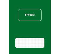 Cuaderno de Biología - Cuadriculado: Formato grande 8,5" x 11", 50 hojas (100 páginas), ideal para apuntes, esquemas, tablas y gráficos (Cuadernos Académicos de Estudio)