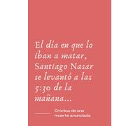 Cuaderno de Crónica de una Muerte Anunciada: Ideal como diario, bloc de notas, lista de tareas, ideas. Tapa blanda / DIN A5 / 108 páginas