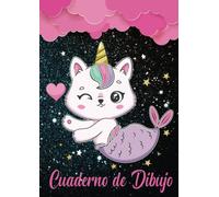 Cuaderno de dibujo: Libreta A4 unicornio para niñas 110 páginas en Blancas - Libreta escolar para dibujar, pintar y colorear