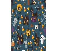 Cuaderno de Halloween 6x9: Cuaderno 6x9 con 100 páginas rayadas - Perfecto para estudiantes, maestros y tomar toda clase de apuntes