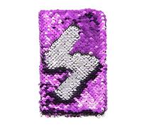 Cuaderno De Lentejuelas Reversible Tamaño A6 Con BrillantinaColor Morado