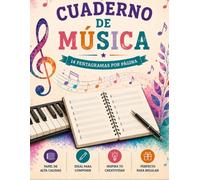 Cuaderno de Musica: Da vida a cada melodía y convierte tus ideas en música con este elegante cuaderno de pentagramas, diseñado para compositores, ... y amantes de la música de todos los niveles.