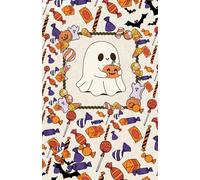 Cuaderno de notas 118 páginas (puntos, libreta de notas, cuaderno de ideas): Fantasma Halloween: Edición Especial Otoño: Interior con detalles de otoño y hallowwen