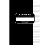 Cuaderno De Partituras En Blanco: A4 Libro De Partituras Con 80 Páginas 8 Pentagramas Y Tabla De Contenidos - Ideal Para Músicos, Compositores Y ... Y Escribir Partituras Y Composiciones