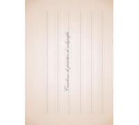 Cuaderno de práctica de caligrafía tamaño grande [tamaño A4] Encuadernación superior, impresión a una sola cara, 120 hojas; resistente a las filtraciones; páginas desprendibles para su uso.