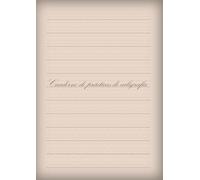 Cuaderno de prácticas de caligrafía tamaño A4 (Tamaño grande) 200 páginas, elaborado con papel de pasta mecánica, una opción de impresión de baja emisión de carbono