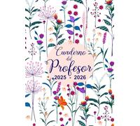 Cuaderno del profesor 2025 2026: Agenda Semanal A4 para Docentes - Organizador de Clases para Profesorado de Infantil, Primaria y Secundaria, Ideal como Regalo para Maestros y Maestras