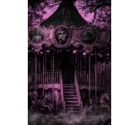 Cuaderno diario Dark Academia - cuaderno liso A5 (notebook a5) con diseño de carrusel gótico lila de fantasía oscura, diario místico de bruja, regalos únicos para lectores, Halloween y cumpleaños