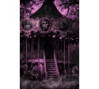 Cuaderno diario Dark Academia - cuaderno liso A5 (notebook a5) con diseño de carrusel gótico lila de fantasía oscura, diario místico de bruja, regalos únicos para lectores, Halloween y cumpleaños