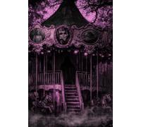 Cuaderno diario Dark Academia - cuaderno rayado A5 (notebook a5) con diseño de carrusel gótico lila de fantasía oscura, diario místico de bruja, regalos únicos para lectores, Halloween y cumpleaños