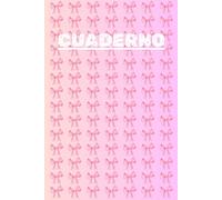 Cuaderno: Un cuaderno elegante y bonito para notas diarias, con una delicada portada de lazos rosa
