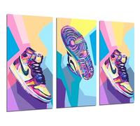 Cuadros Cámara Set of 3 Wall Posters for Living Room Decoration Modern Bedroom Bedroom Room Sneakers Nike Blazer (97 x 62 cm)
