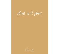 ¿CUÁL ES EL PLAN?: Libreta pequeña, bloc de notas, planificador de objetivos, 40 páginas rayadas para que desarrolles tus objetivos paso a paso, mujeres de 30 a 60 años.