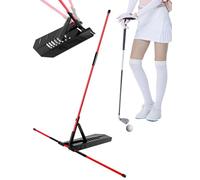 CUANBOZAM Pro Golf Alignment Sticks Holder - Golf Training Aid for Swing Plane & Path | Golf Swing Training Aid | Tour-Validated Golf Alignment Sticks for Driving (Red)